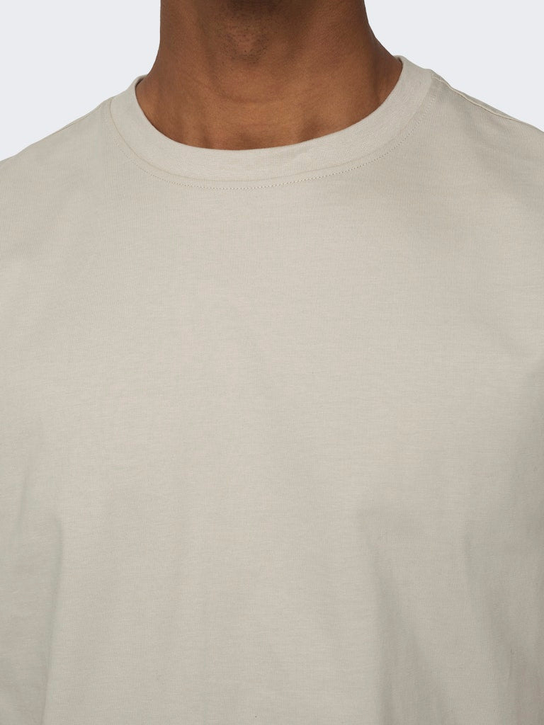 ONSFRED LIFE RLX SS TEE - Silver Lining