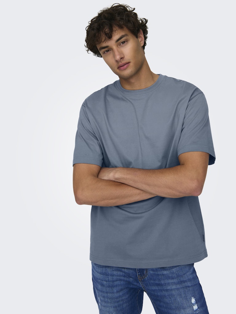 ONSFRED LIFE RLX SS TEE - Flint Stone