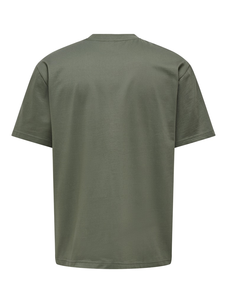 ONSFRED LIFE RLX SS TEE - Castor Gray
