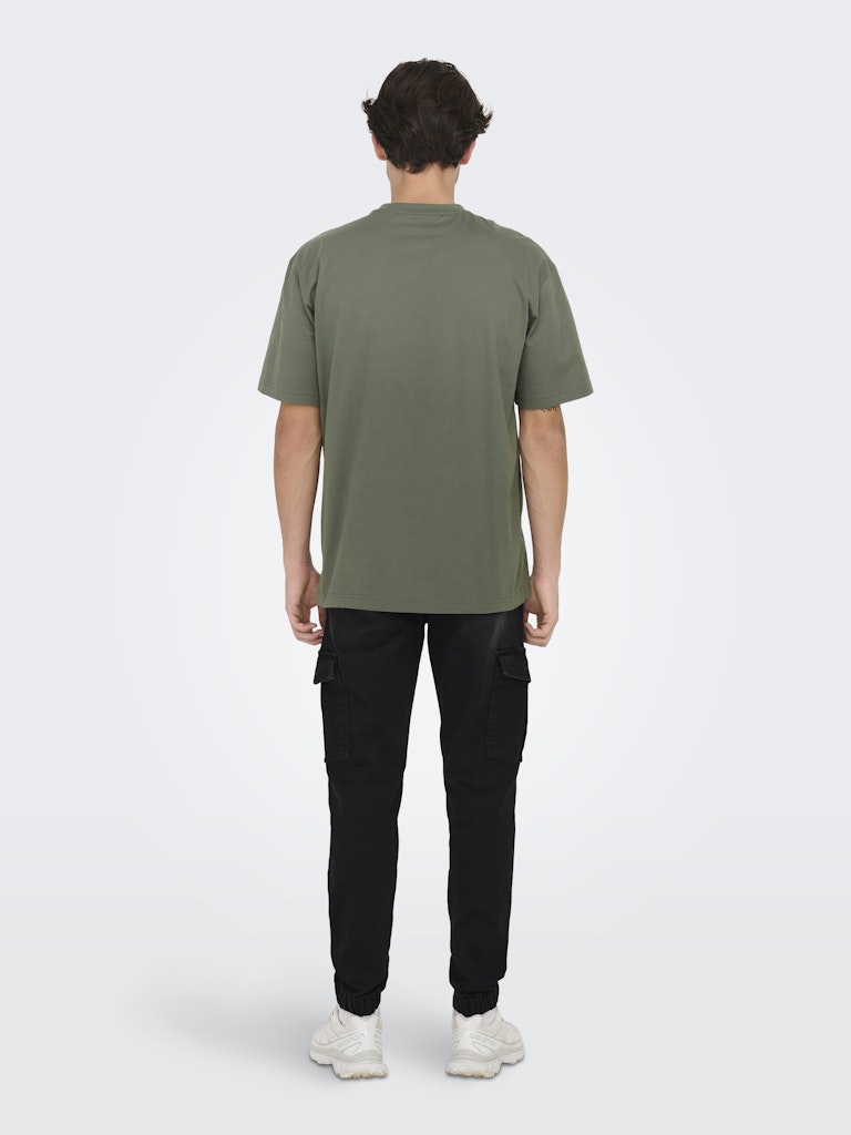 ONSFRED LIFE RLX SS TEE - Castor Gray