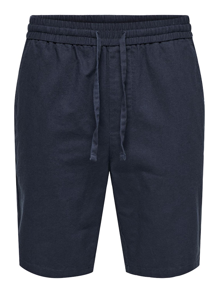 ONSLINUS 0007 COT LIN SHORTS - Dark Navy