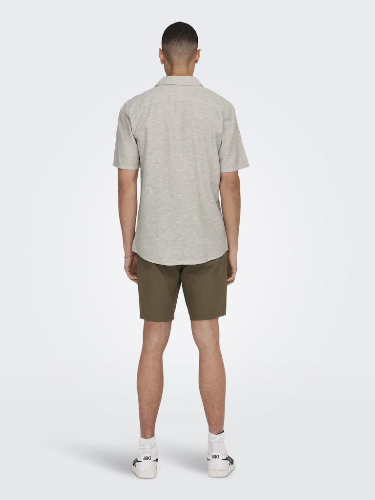 ONSCAIDEN LIFE SS SOLID RESORT LINEN - Chinchilla