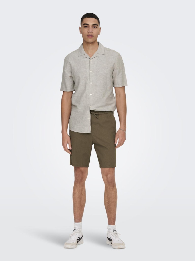ONSCAIDEN LIFE SS SOLID RESORT LINEN - Chinchilla