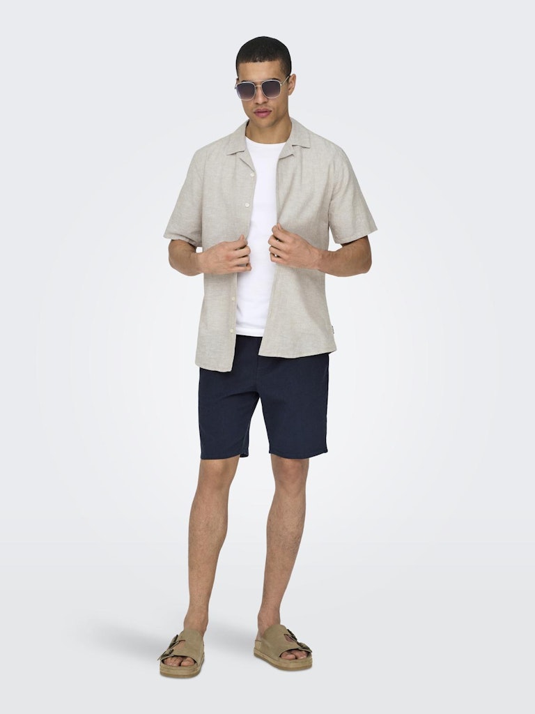 ONSCAIDEN LIFE SS SOLID RESORT LINEN - Chinchilla