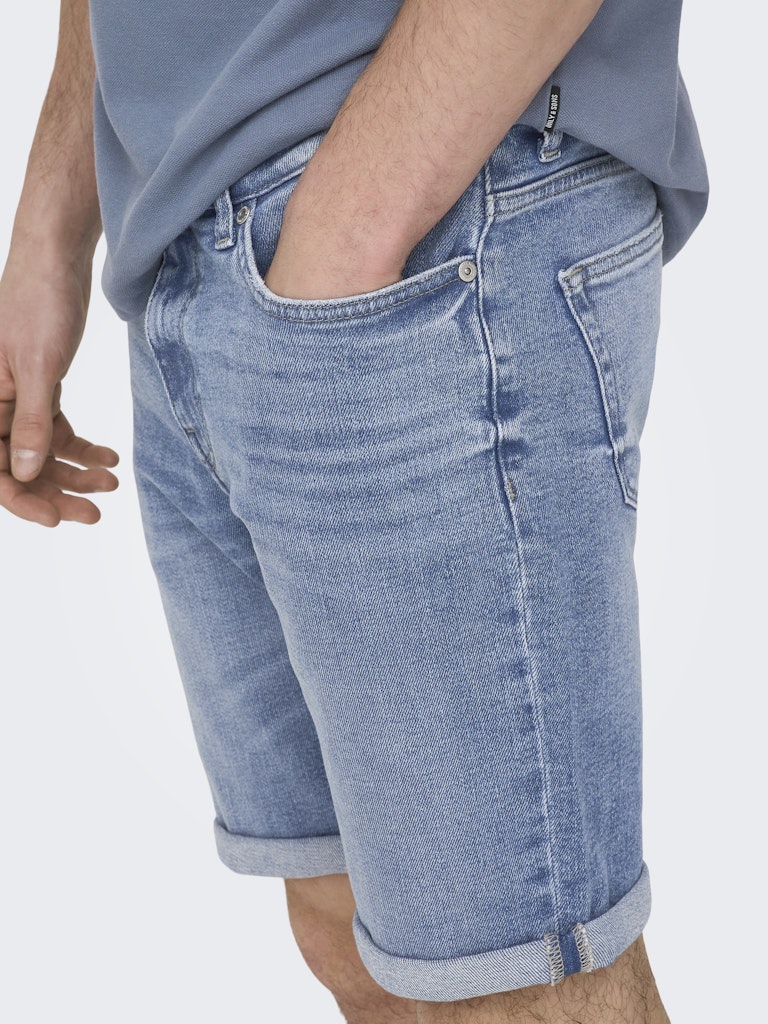 ONSPLY MBD 8772 TAI DNM SHORTS - Medium Blue Denim