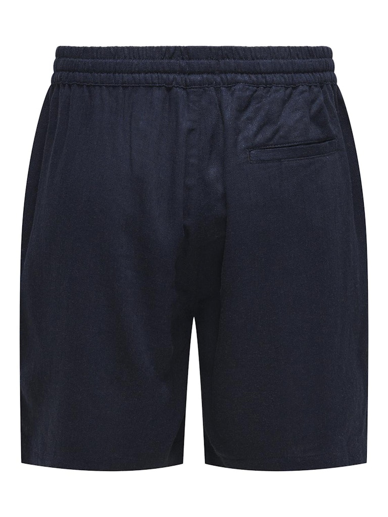 ONSTEL VISC LIN SHORTS 0075 - Dark Navy