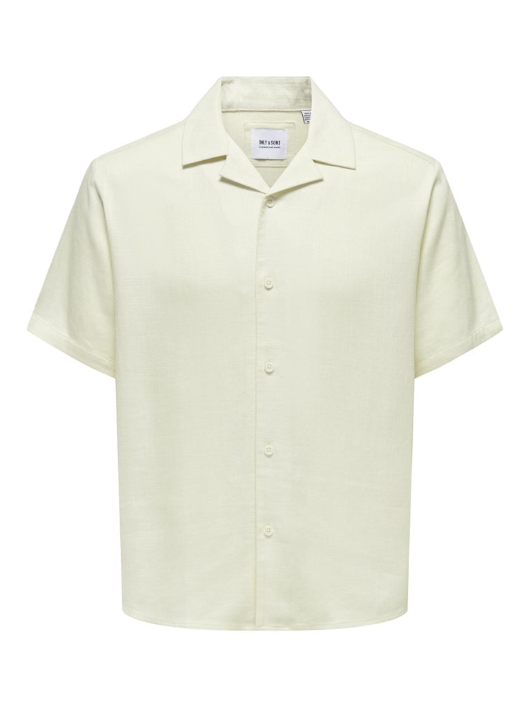 ONSKARI RESORT SS SHIRT VISC LIN 0075 - White