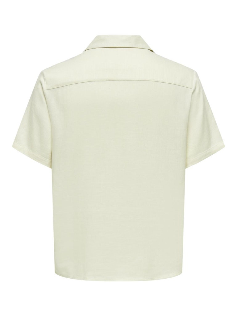 ONSKARI RESORT SS SHIRT VISC LIN 0075 - White