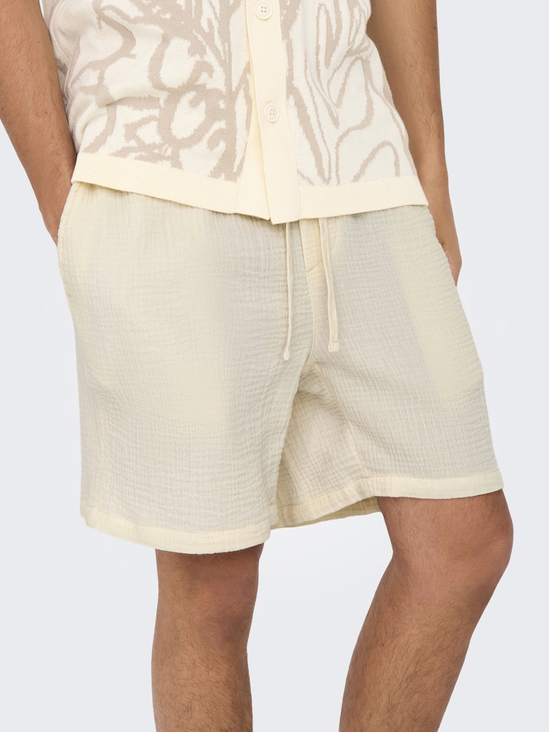 ONSTEL-PAS 0158 SHORTS - Egret