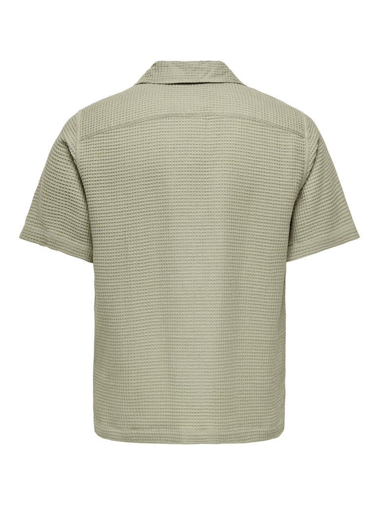 ONSSAVIER WAFFLE SS SHIRT - Laurel Oak