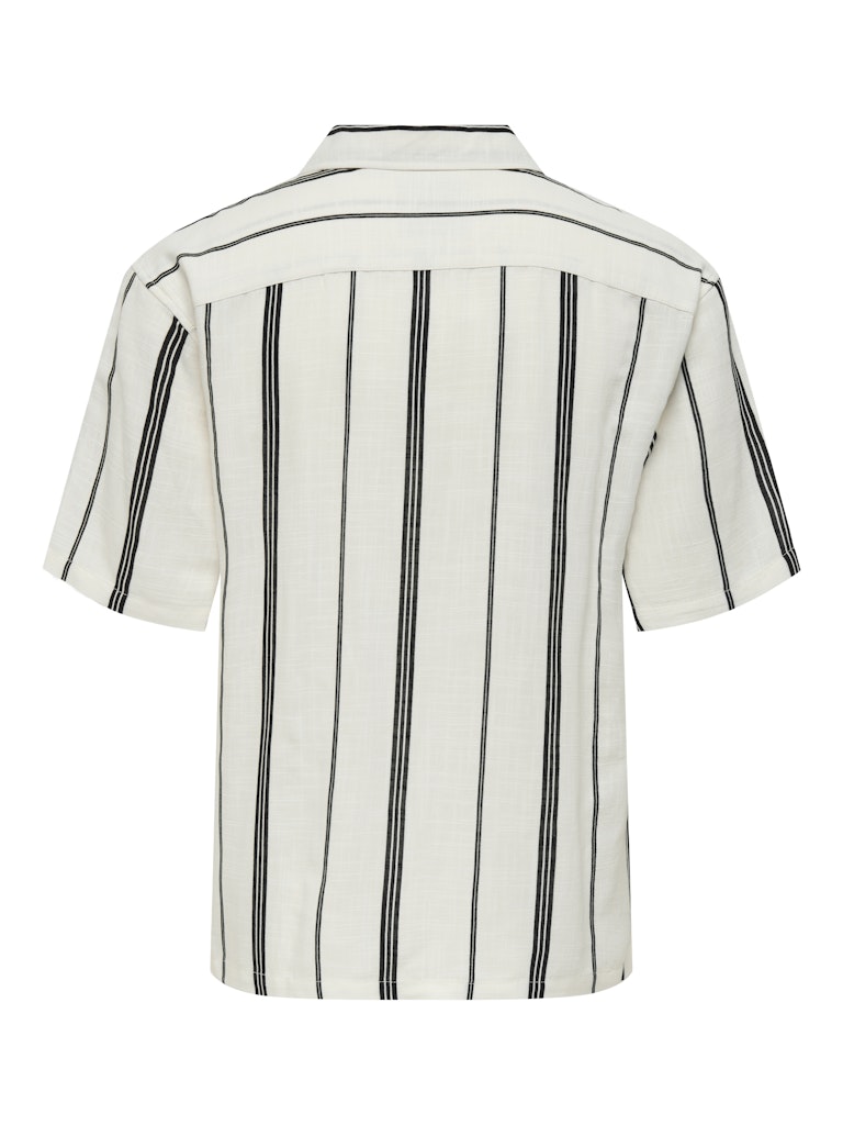 ONSSTEPAN LOOSE FIT SHIRT - Cloud Dancer/Black