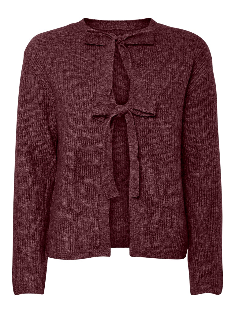 PCSILLY LS REV TIE KNIT - Tawny Port