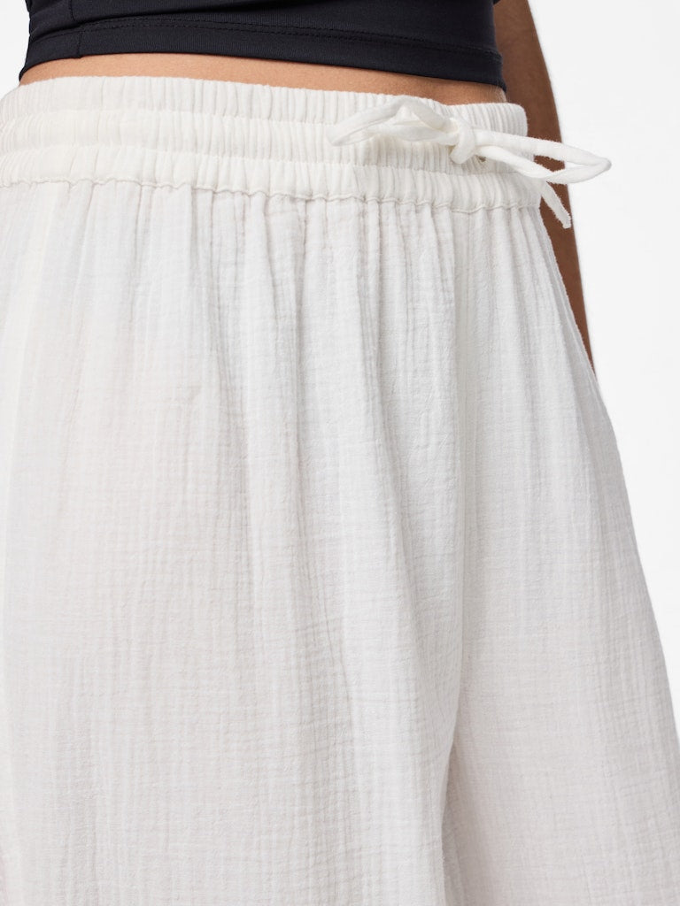 PCSASTINA HW WIDE PANTS - Cloud Dancer