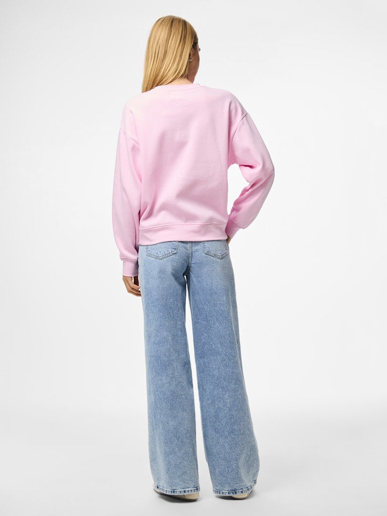 PCCHILLI LS LOOSE SWEAT - Roseate Spoonbill