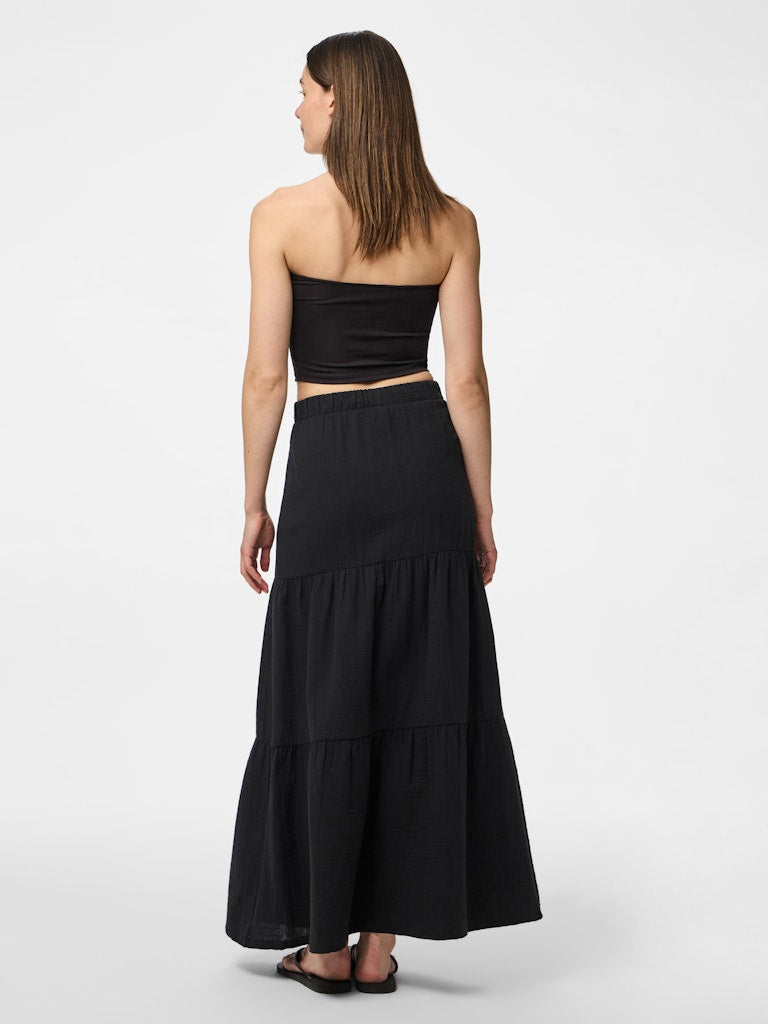 PCSIKKA HW MAXI SKIRT - Black