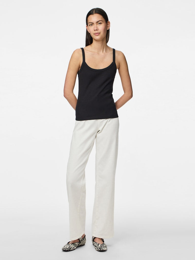 PCMAY STRAP TOP - Black