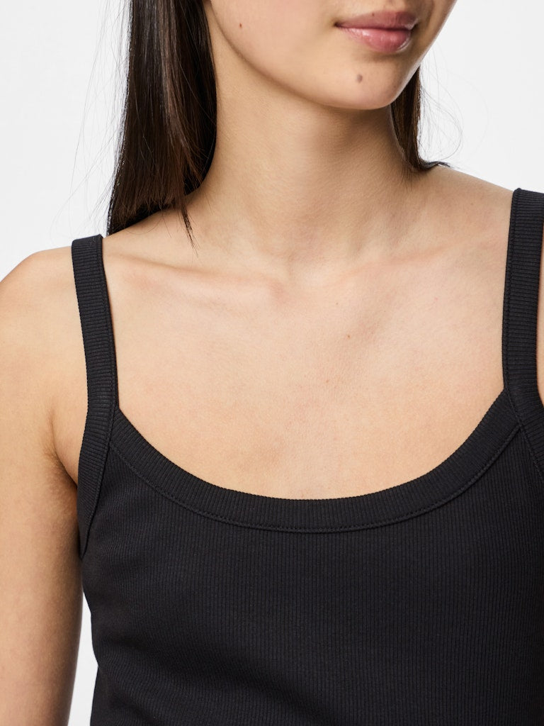 PCMAY STRAP TOP - Black