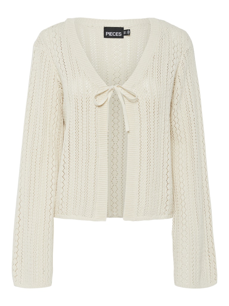 PCNUKA LS KNIT CARDIGAN - Birch