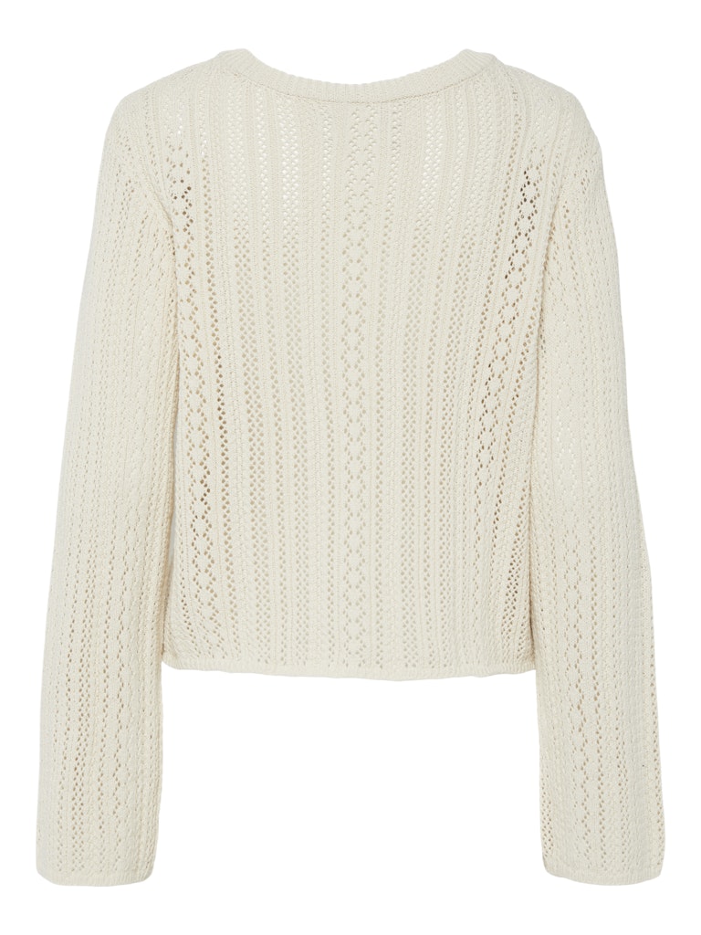 PCNUKA LS KNIT CARDIGAN - Birch