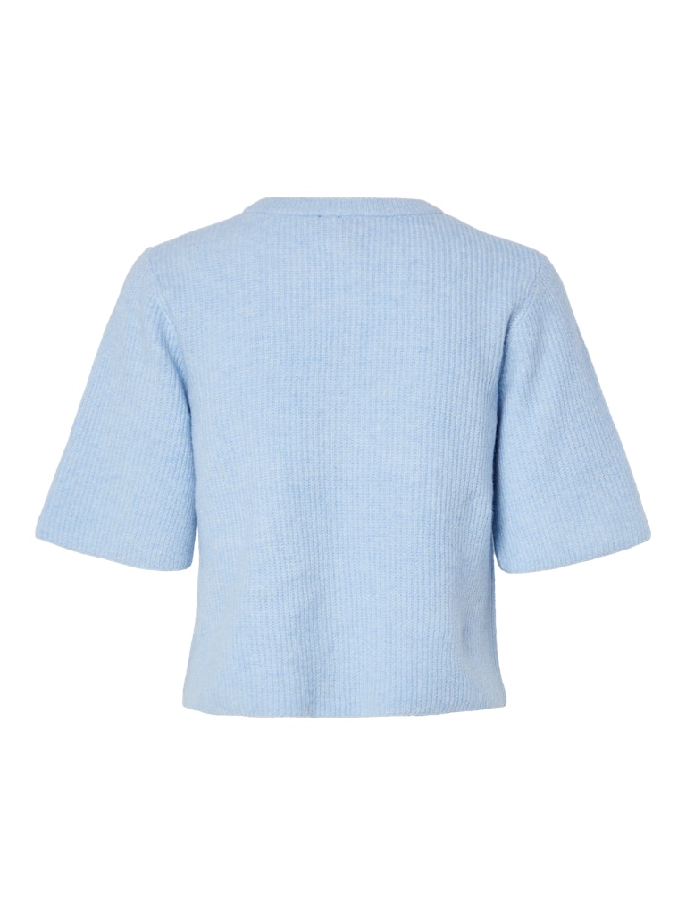 PCSILLY SS O-NECK KNIT CARDIGAN - Cashmere Blue