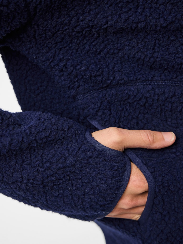 PCSADIA LS TEDDY JACKET - Maritime Blue