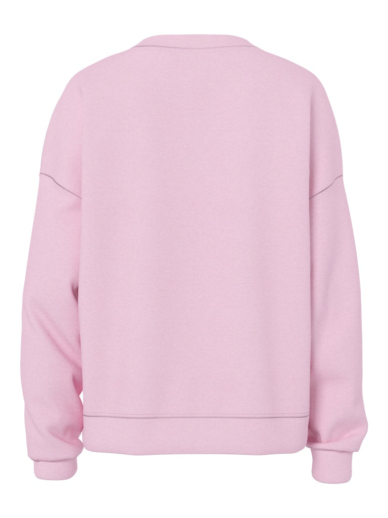 PCCHILLI LS LOOSE SWEAT - Roseate Spoonbill