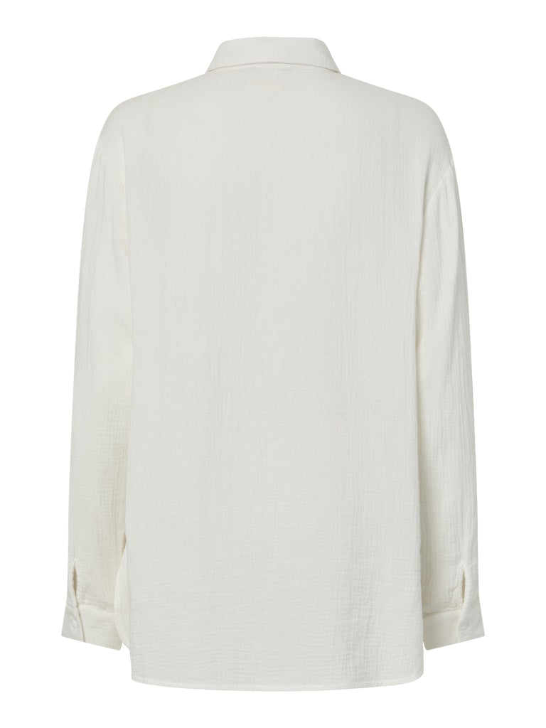 PCSASTINA LS SHIRT - Cloud Dancer