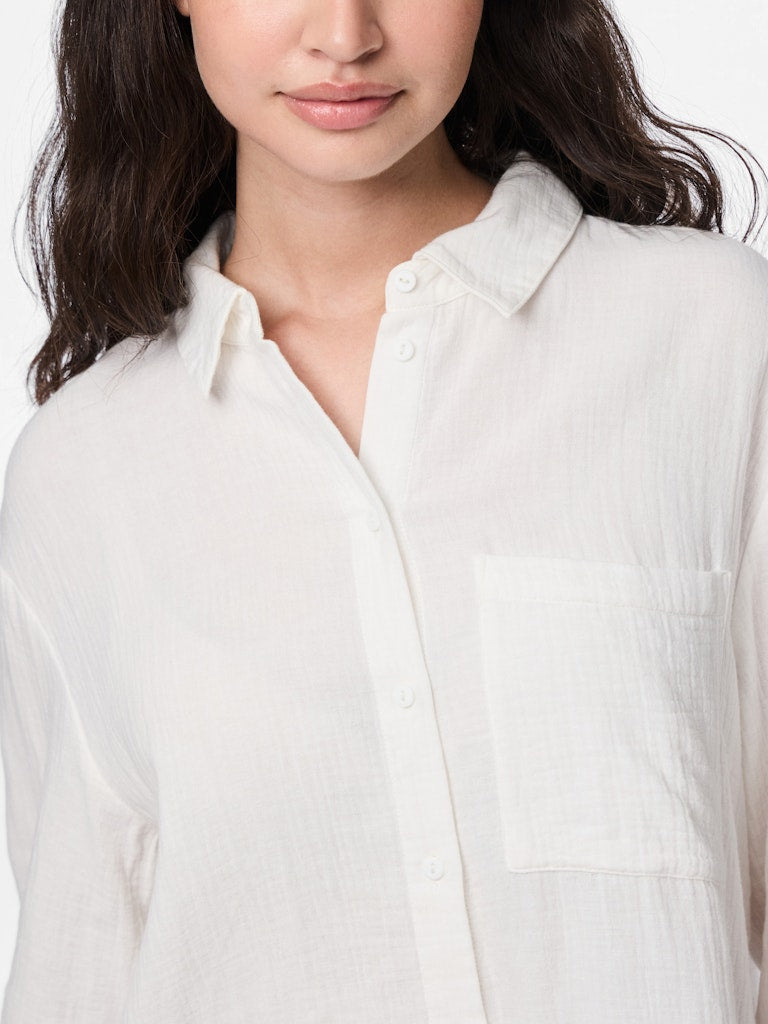 PCSASTINA LS SHIRT - Cloud Dancer