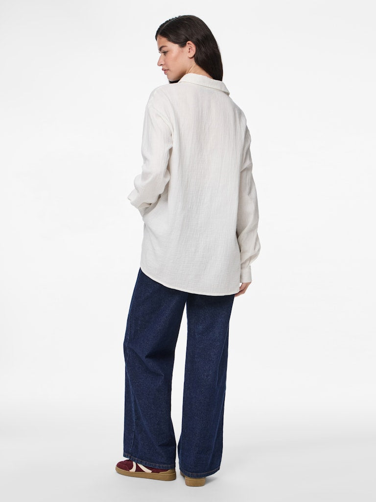 PCSASTINA LS SHIRT - Cloud Dancer
