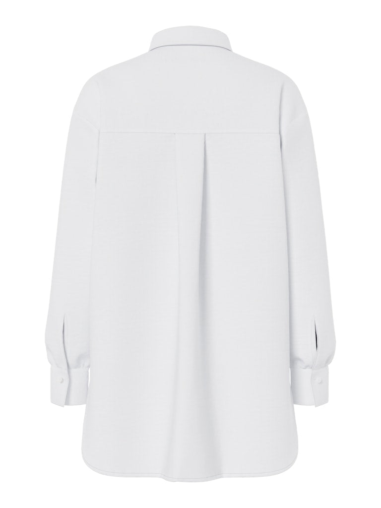 PCMELIA LS LOOSE SHIRT - Bright White