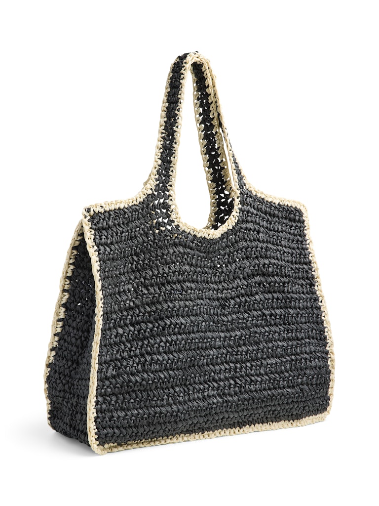 PCLYDIA CONTRAST SHOPPER - Black