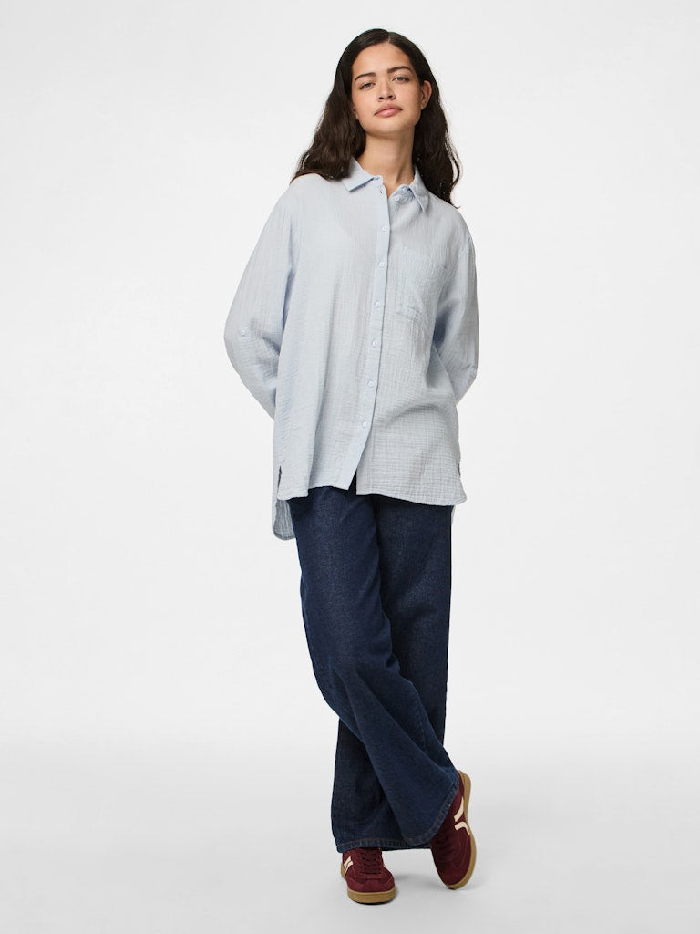 PCSASTINA LS SHIRT - Cashmere Blue