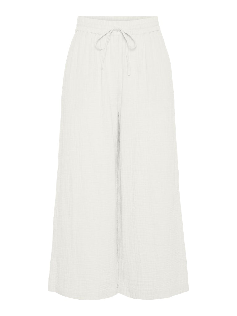 PCSASTINA HW CULOTTE PANTS - Cloud Dancer