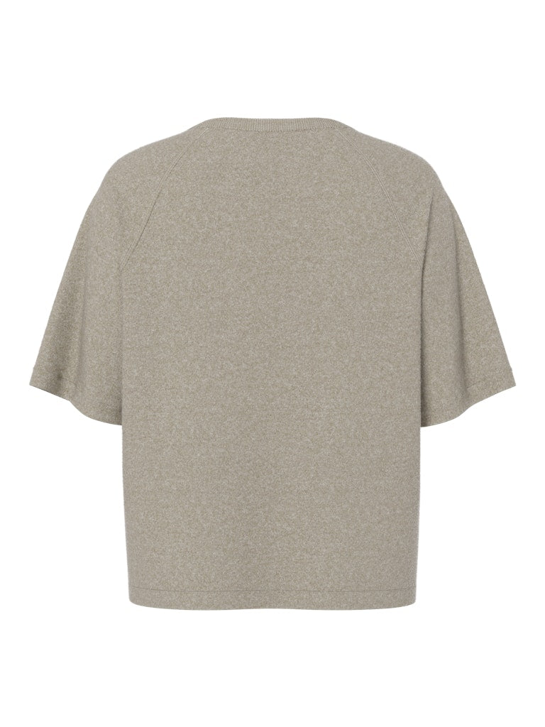 PCBREE SS O-NECK KNIT - Crockery