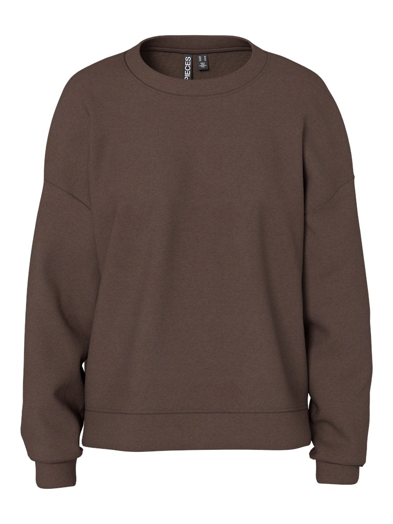 PCCHILLI LS LOOSE SWEAT - Hot Fudge