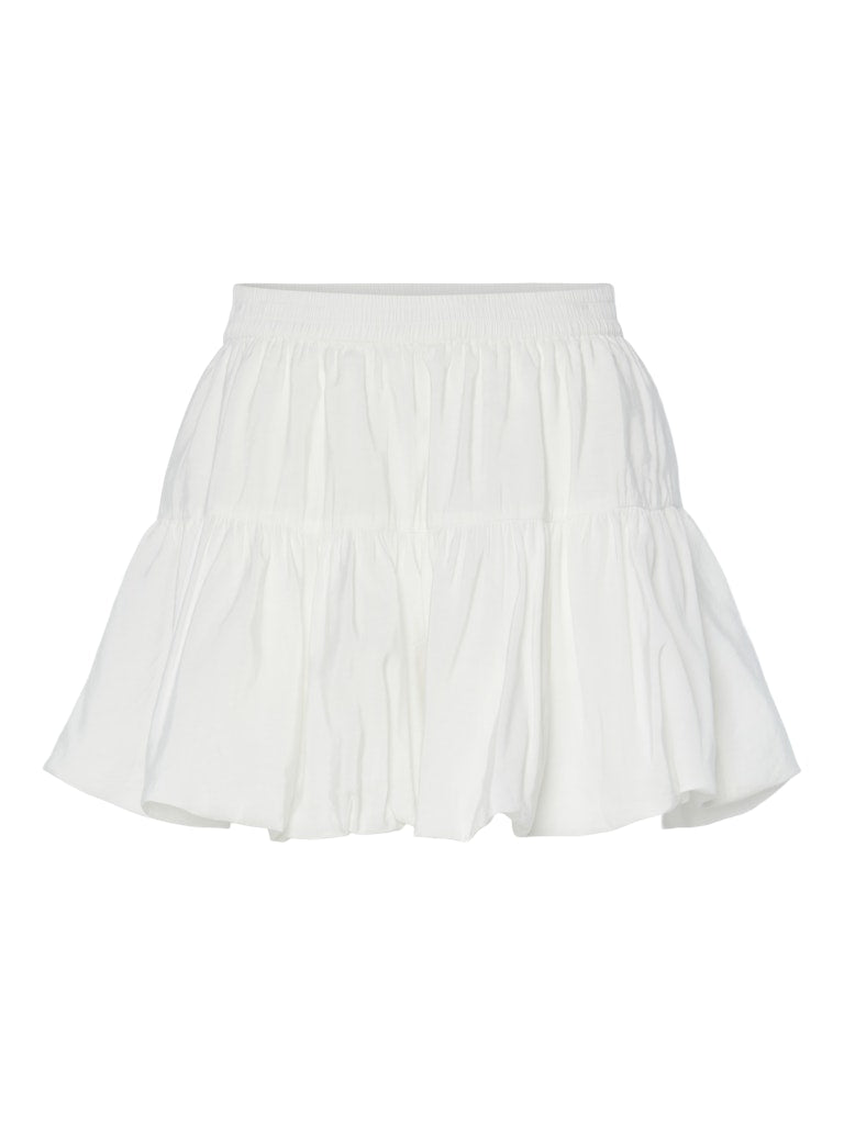PCDEMMIE MW SHORT BALLOON SKIRT - Bright White