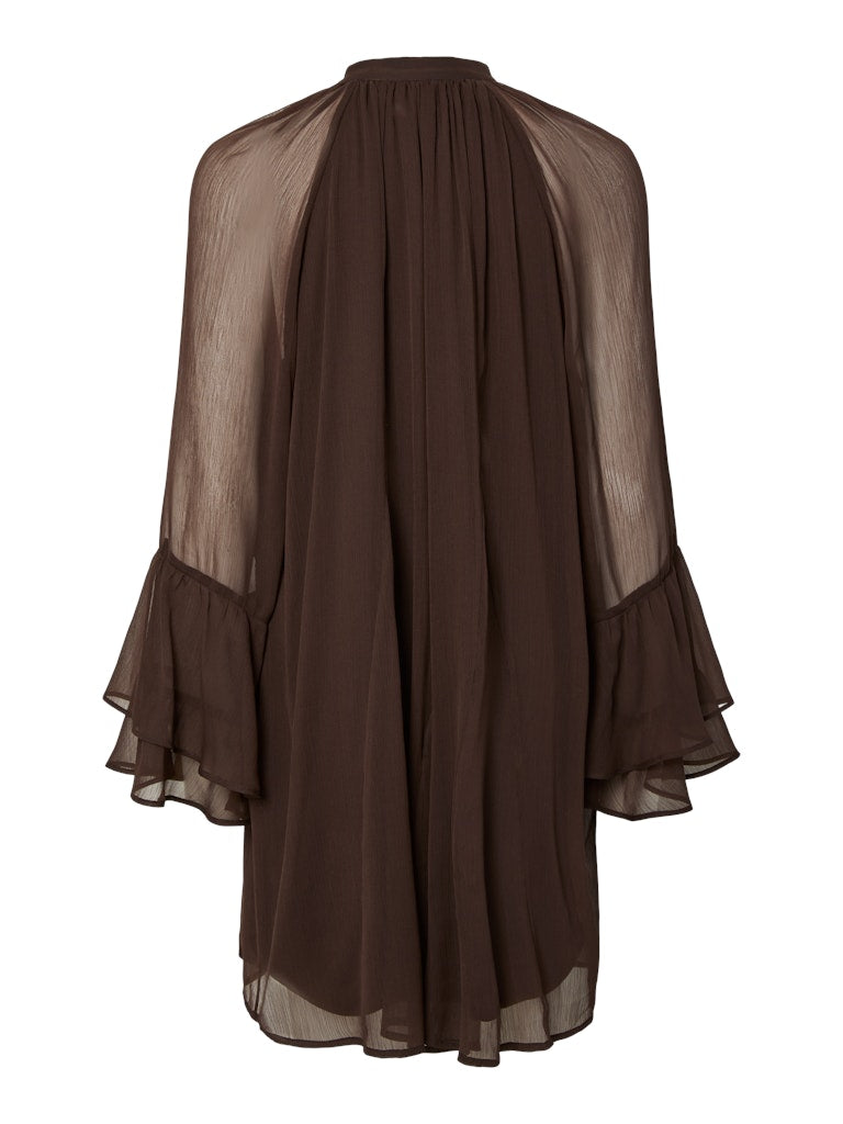 PCJASMIN LS SHORT DRESS - Delicioso