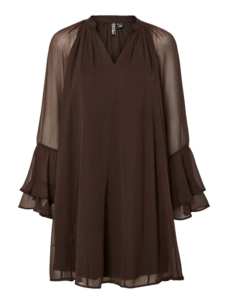 PCJASMIN LS SHORT DRESS - Delicioso