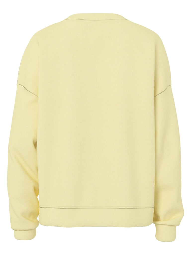 PCCHILLI LS LOOSE SWEAT - French Vanilla