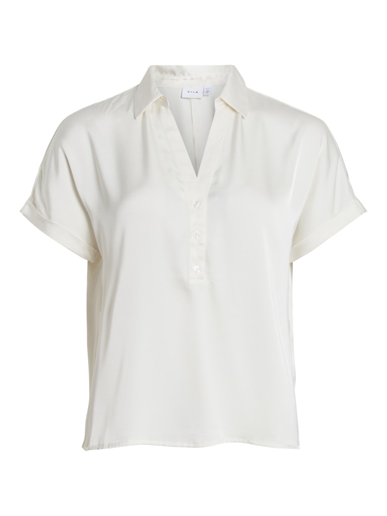 VIENNA RAVENNA S/S TOP - Cloud Dancer