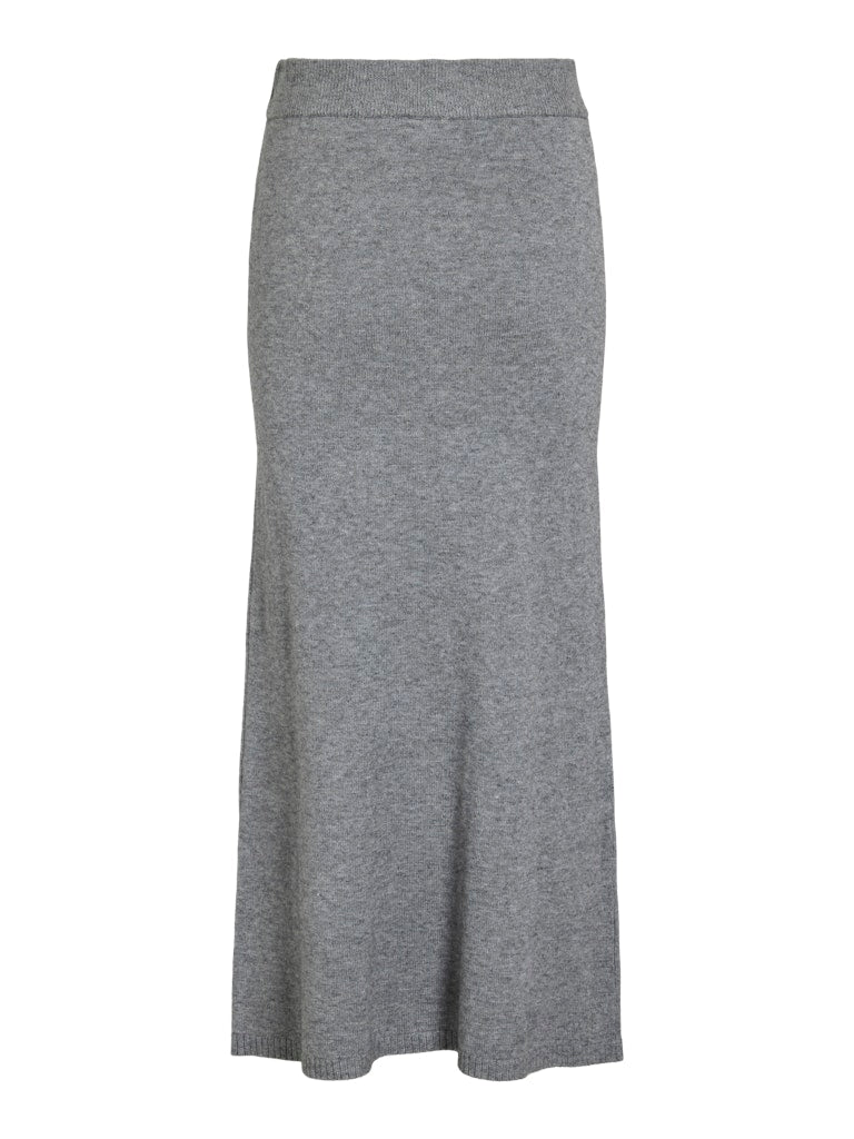 VIRIL ANKLE KNIT SKIRT - Medium Grey Melange