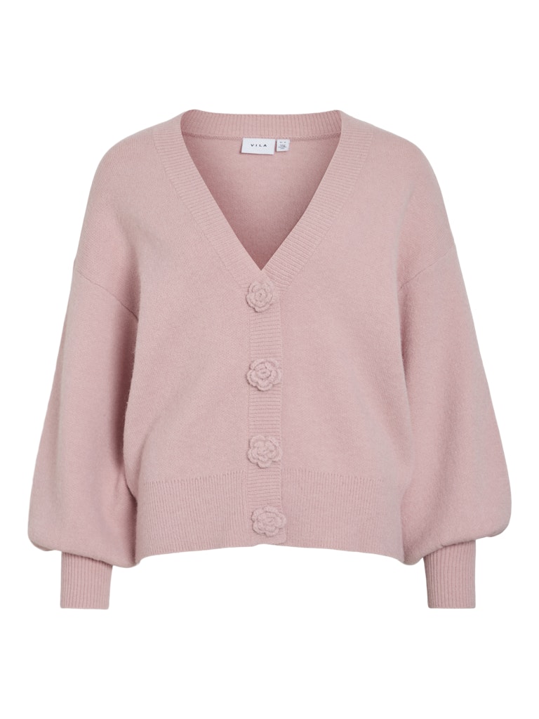 VIRAIDA L/S ROSE CARDIGAN - Pink Nectar