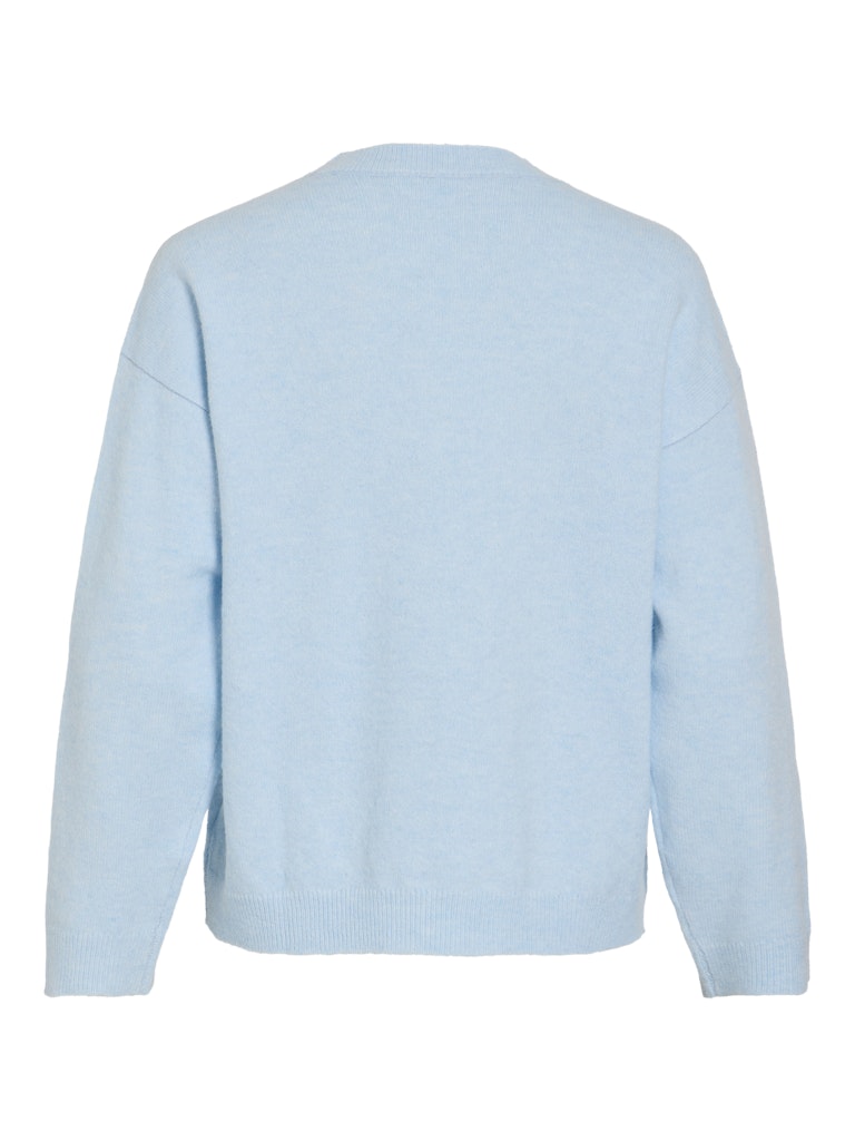 VILIGA L/S O-NECK KNIT TOP - Nantucket Breeze Melange