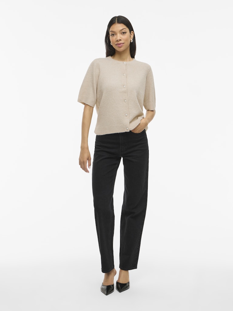 VISEBORA 2/4 KNIT CARDIGAN - Feather Gray