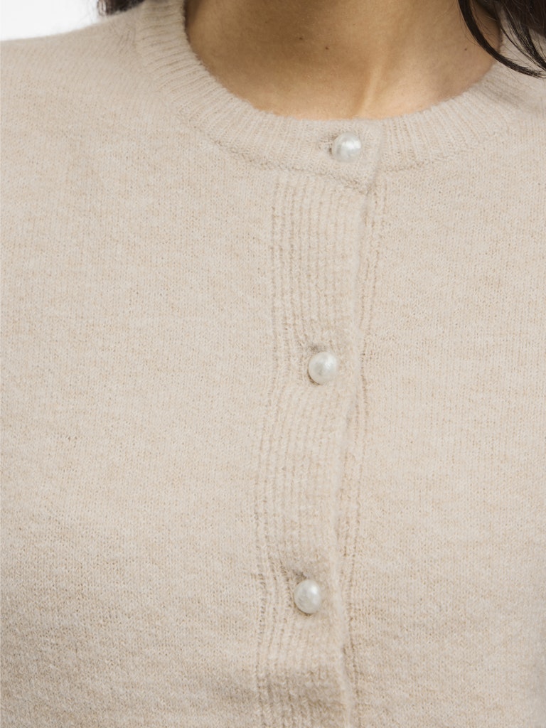 VISEBORA 2/4 KNIT CARDIGAN - Feather Gray