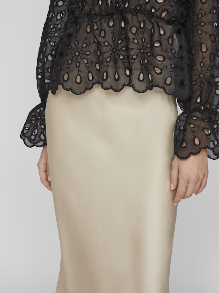VIELLETTE HW MIDI SKIRT - Cement