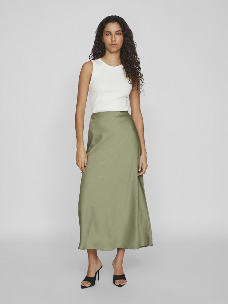 VIELLETTE HW MIDI SKIRT - Oil Green