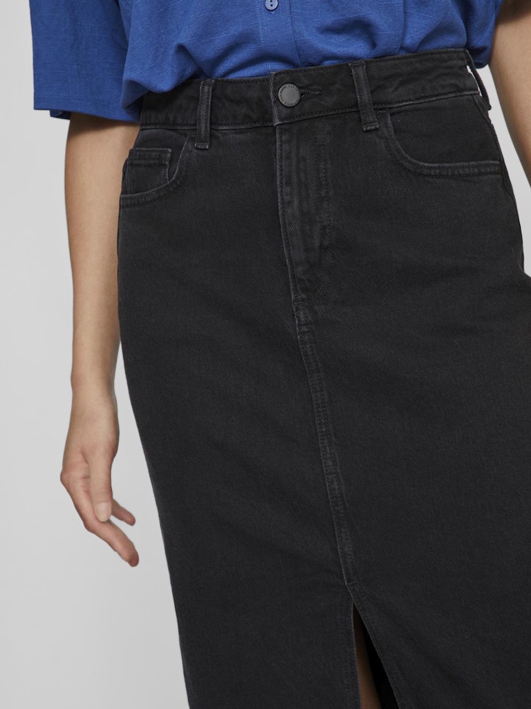 VIJAF HW MIDI DENIM SKIRT- Black Denim