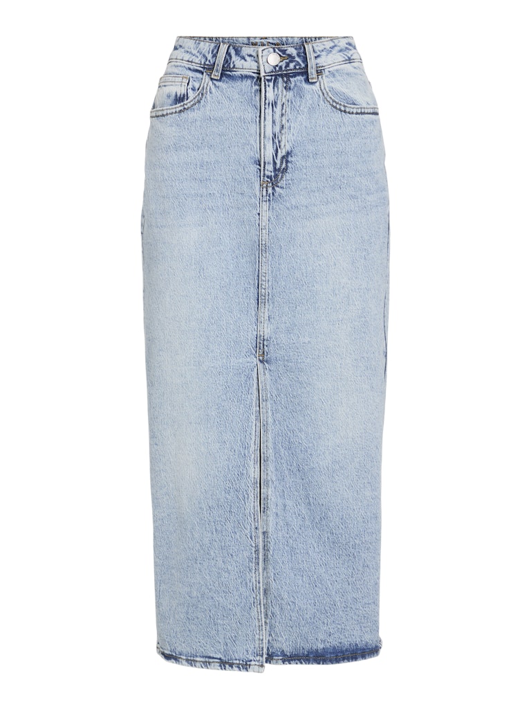 VIJAF HW MIDI DENIM SKIRT - Light Blue Denim