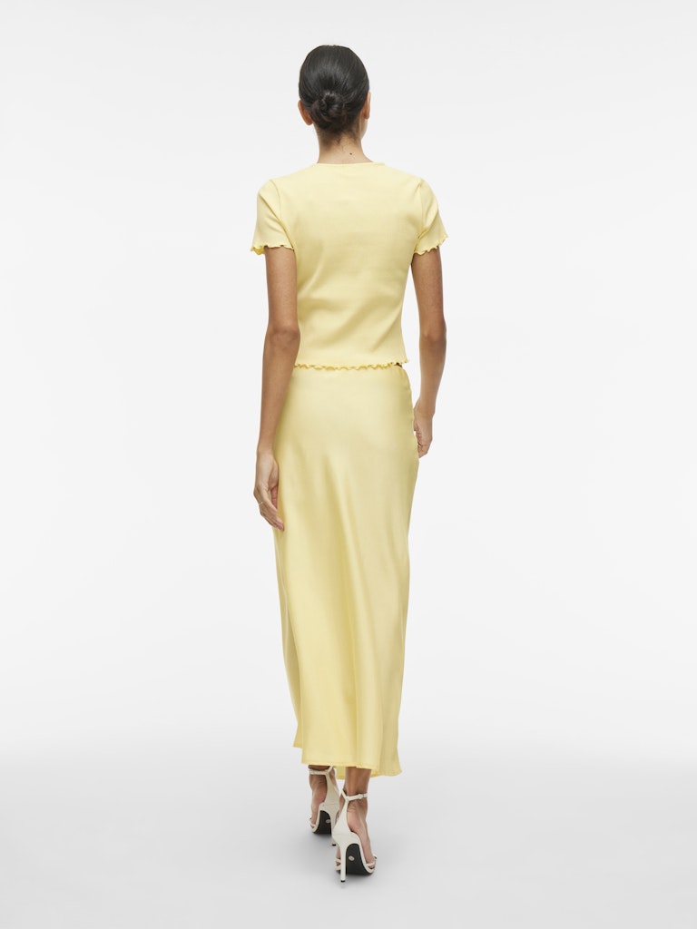 VIELLETTE HW MIDI SKIRT - Pale Banana